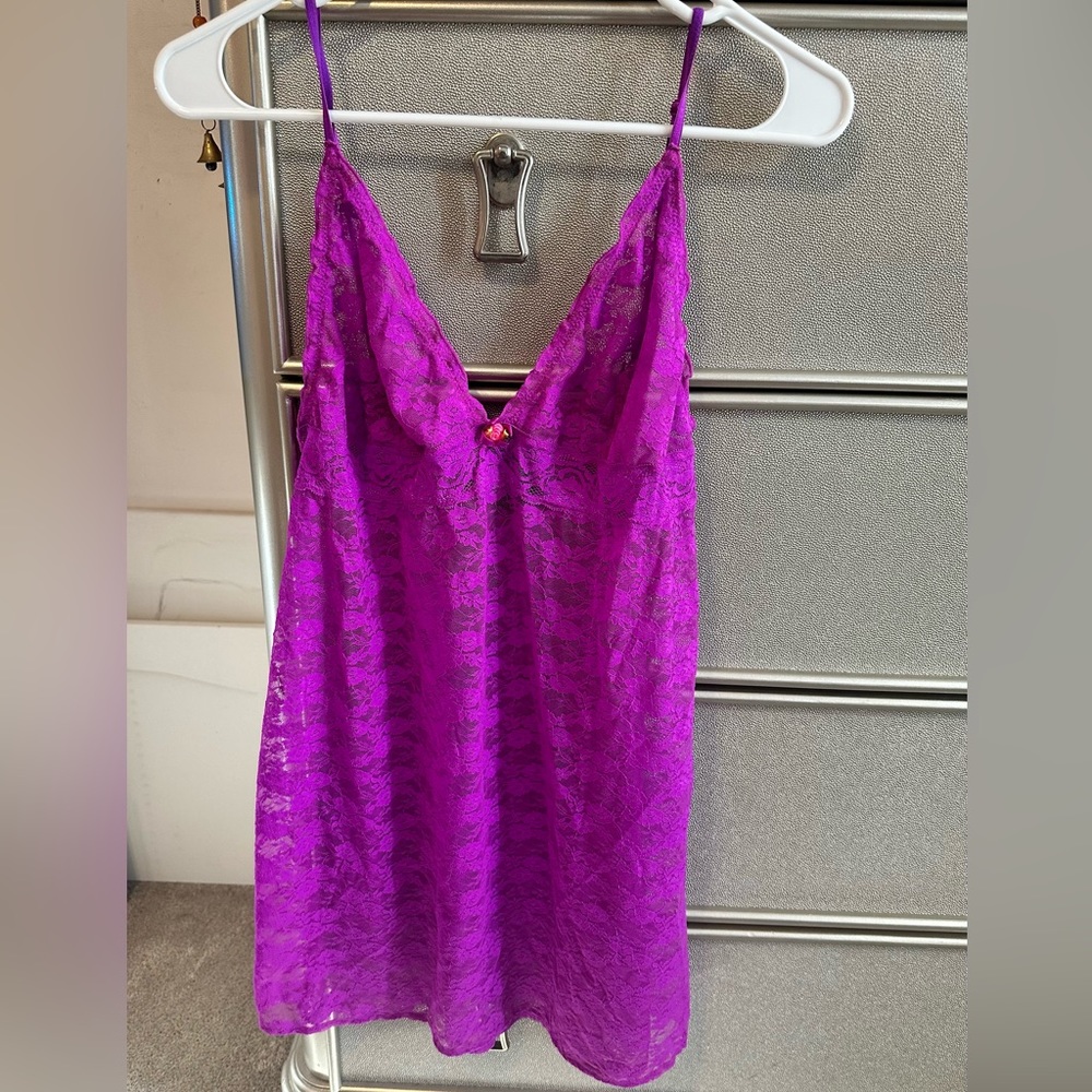 Vintage lace slip dress